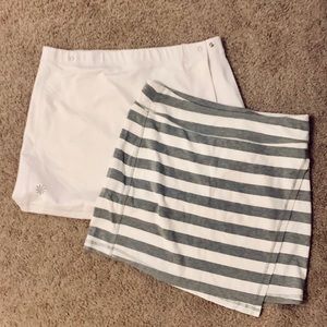 Lot of 2 medium Athleta skirts. Rare finds!